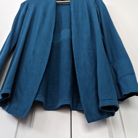 White House Black Market Knit Cardigan - Turquoise Blue - Sz. S - Picture 5 of 12